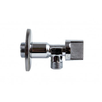 Кран угловой 1/2"-1/2", с отражателем, хром Aquasfera-1