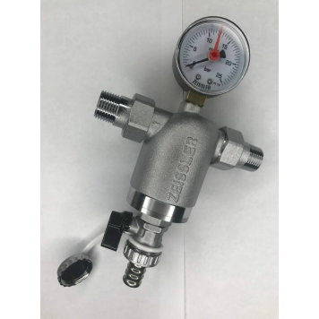 Фильтр с поворотным соединением, манометром 1/2", Америк ZEISSLER