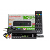 Цифровой ресивер World Vision T624D4 черный