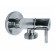 Кран угловой 1/2"-3/4", хром круглый с отражателем, TIM