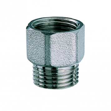 Ниппель 1/2"EU x 1/2"ВР хром, FAR