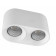 DK3096-WH+CH Светильник накладной IP 20, 10 Вт, GU5.3, LED, белый/хром, пластик