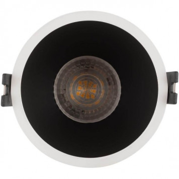 Встраиваемый светильник, IP20 10Вт GU5.3 LED белый/черный, пластик-2