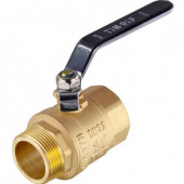 Кран шаровый латунный 1 1/2" г-ш рычаг, полн. проход TIM  DE1211