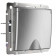 WL09-SKGSC-01-IP44 / Розетка влагозащищенная, с заземлением, с защитной крышкой и шторками (серебряный рифленый)