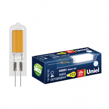 Лампа светодиодная, прозрачная 4000К LED-JC-220/6W/4000K/G4/CL GLZ08TR