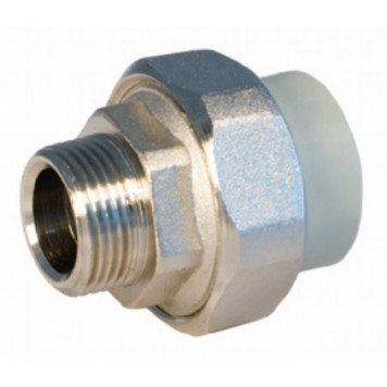 Американка PP-R d25x3/4" НР серая 237025 FV-Plast AA237025034-1