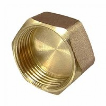 Заглушка латунная внутренняя резьба ВР 1/2" TIM GM002