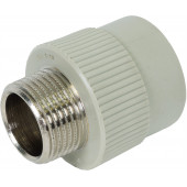 Муфта комбинированная ППР d32-1" НР серая Чехия FV-Plast  AA215032001