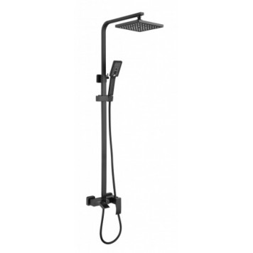 Стойка душевая со смесителем, черная Fmark  FS8645H