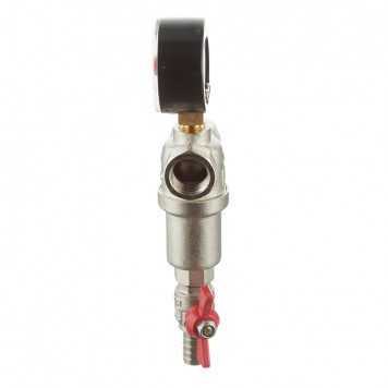 Фильтр промывной d1/2" ВР/ВР  для горячей воды с манометром VALTEC-2