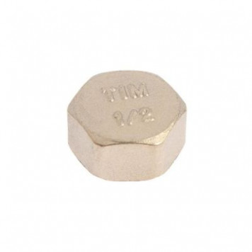 Заглушка латунная внутренняя резьба ВР 1/2" TIM GM002-1