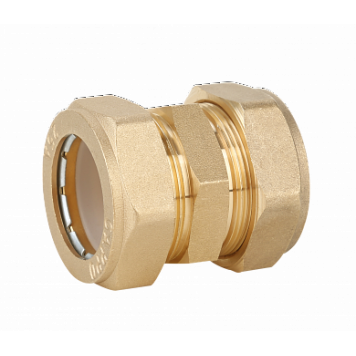 Муфта для гофрированных труб нержавеющая обжимная 15x15 Stahlmann  SSWL15/150BEF-1
