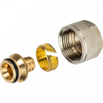Фитинг компрессионный для серой трубы PEX 16x2.2x3/4 STOUT