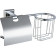 Бумагодержатель с держателем освежителя воздуха, хром Savol  S-L09551