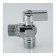 Кран угловой 1/2"-1/2", хром Valtec	VT.392.N.04	