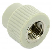 Муфта комбинированная ППР d20х3/4" ВР серая 217021 FV-Plast AA217020034