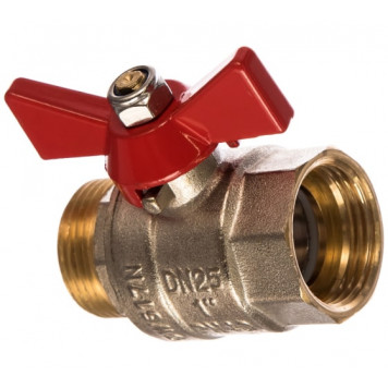 Кран шаровой Base рукоятка бабочка 1" внутренняя-наружная Valtec  VT.218.N.06-1