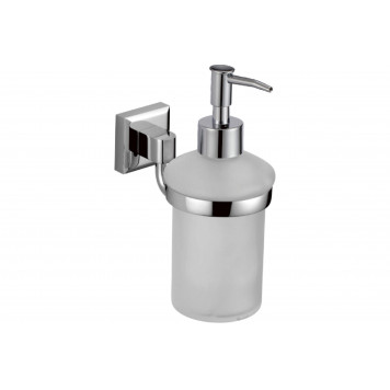 Дозатор для жидкого мыла с держателем, хром  Savol  S-009531