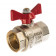 Кран шаровой BASE, рукоятка бабочка 3/4" внутренняя/внутренняя резьба VALTEC  VT.217.N.05