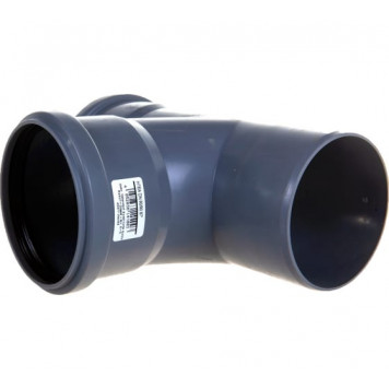 Тройник для внутренней канализации HTEA d90/90x87° Ostendorf    114400-1