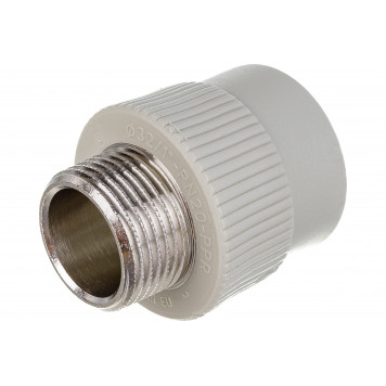 Муфта комбинированная ППР d32-1" НР серая Чехия FV-Plast  AA215032001-1