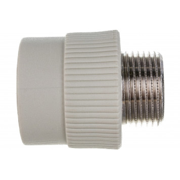 Муфта комбинированная ППР d32-1" НР серая Чехия FV-Plast  AA215032001-3