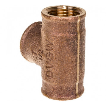 Тройник бронза ВВВ, 1/2", 1/2", 1/2", бронза RX равнопроходной Viega-1