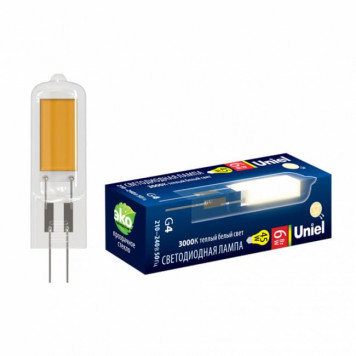 Лампа светодиодная, прозрачная 3000К LED-JC-220/6W/3000K/G4/CL GLZ08TR