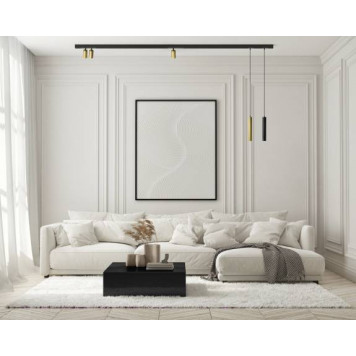 DK8012-BG Акцентный светильник SMART SPOT DOUBLE 2x9W DIM 3000K-6000K, матовое золото с черным-1