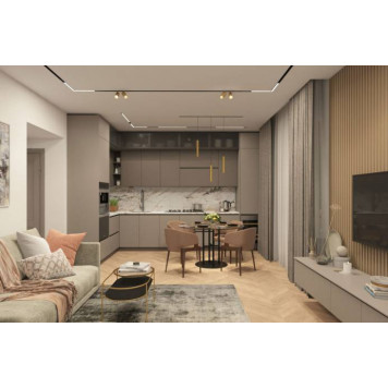 DK8012-BG Акцентный светильник SMART SPOT DOUBLE 2x9W DIM 3000K-6000K, матовое золото с черным-2