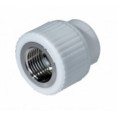 Муфта комбинированная ППР d40 x 1 1/4" ВР WH  TIM Tpp3031.0.04005s