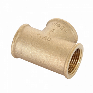 Тройник бронза ВВВ, 1", 1", 1", бронза RX, равнопроходной  Viega-2