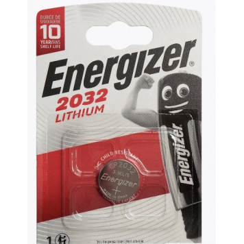 Батарейка литиевая Energizer CR2032 3В дисковая