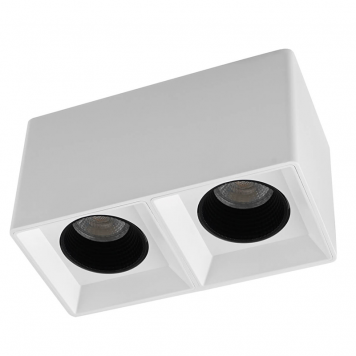 DK3085-WH+BK Светильник накладной IP 20, 10 Вт, GU5.3, LED, белый/черный, пластик-1