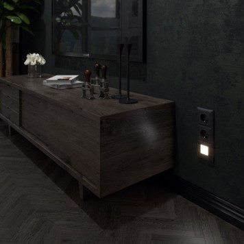 WL08-BL-03-LED/ Встраиваемая LED подсветка (черный)  W1154308-1