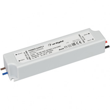 Блок питания для ленты IP67 пластик 24W, 12V (LED-RAY)    000027