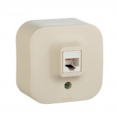 Legrand Quteo Розетка TF (RG11) крем