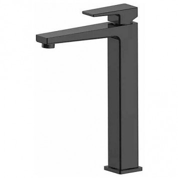 Смеситель для раковины 1555 Black Kern (высокий)