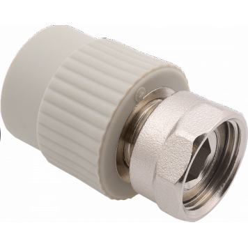 Муфта с накидной гайкой ППР d25-1" серая 223025 Чехия FV-Plast  AA223025001