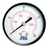 Манометр с задним подключением 1/4" (63/10 bar) Millennium  MGML141063 
