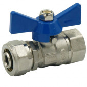 Кран шаровый бабочка МП 16ц-1/2F цанга TIM