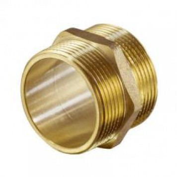 Ниппель латунный  усиленный  1/2" х 1/2" наружный/ наружный  TIM  ASM022	