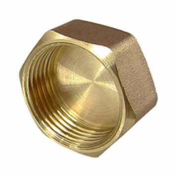 Латунная заглушка с внутренней резьбой  1 1/2″ ВР Tim GM006 
