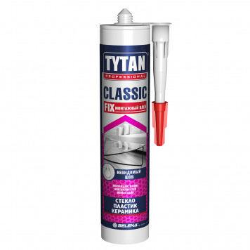Монтажный клей TYTAN PROFESSIONAL Classic Fix каучуковый прозрачный 310мл   43340