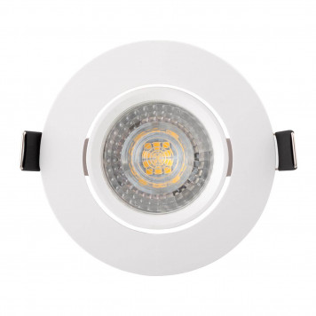 Встраиваемый светильник, IP20 10Вт GU5.3 LED белый, пластик-3