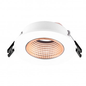 Встраиваемый светильник, IP 20, 10 Вт, GU5.3, LED, белый/бронзовый, пластик Denkirs DK3061-WBR