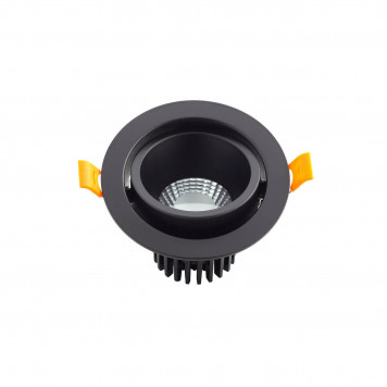 DK4000-BK Встраиваемый светильник, IP 20, 5 Вт, LED 3000, черный, алюминий Denkirs