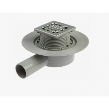 Трап душевой угловой с сухим затвором 10x10 Zeissler  BAD661002-2