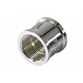Муфта латунная 1F*1F Вн прямая  хромированная TIM K-SF044